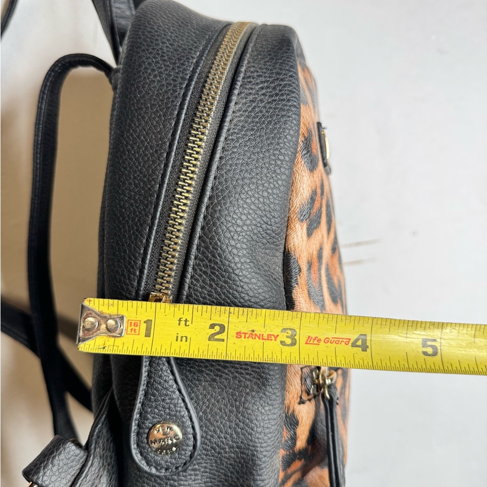 Marc New York Black and Brown Leopard Backpack - Picture 9 of 10